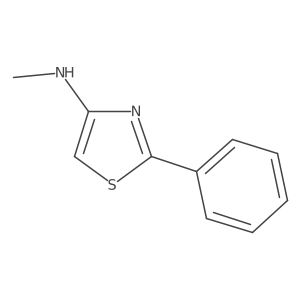 N-methyl-2-phenyl-1,3-thiazol-4-amine结构式