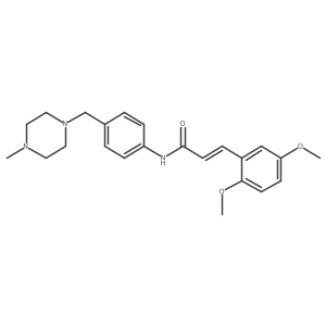 3-(2,5-Dimethoxyphenyl)-N-[4-[(4-methyl-1-piperazinyl)methyl]phenyl]acrylamide结构式