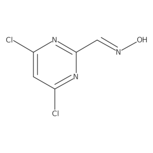 N-[(4,6-dichloropyrimidin-2-yl)methylidene]hydroxylamine Structure