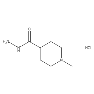 1-Methylpiperidine-4-carbohydrazide hydrochloride Structure