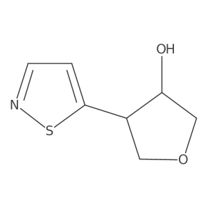 4-(1,2-Thiazol-5-yl)oxolan-3-ol结构式