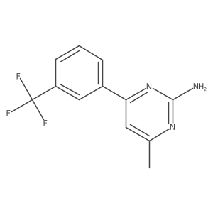 4-Methyl-6-(3-trifluoromethyl-phenyl)-pyrimidin-2-ylamine Structure