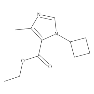 Ethyl 1-cyclobutyl-4-methyl-1H-imidazole-5-carboxylate Structure
