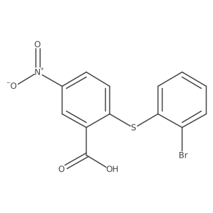 Benzoic acid, 2-[(2-bromophenyl)thio]-5-nitro-结构式