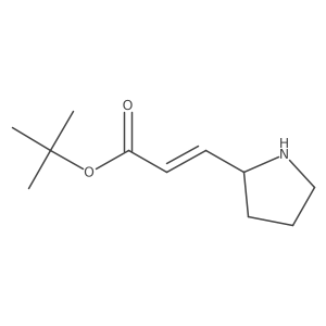 tert-butyl (2E)-3-(pyrrolidin-2-yl)prop-2-enoate结构式