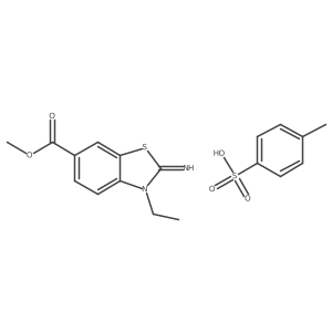 Methyl 3-ethyl-2-imino-2,3-dihydrobenzo[d]thiazole-6-carboxylate 4-methylbenzenesulfonate Structure
