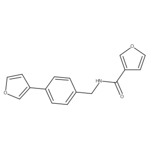 N-(4-(furan-3-yl)benzyl)furan-3-carboxamide结构式