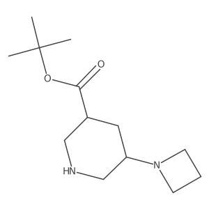 tert-Butyl 5-(azetidin-1-yl)piperidine-3-carboxylate Structure