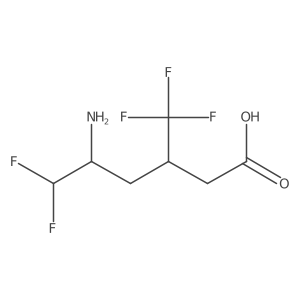 5-Amino-6,6-difluoro-3-(trifluoromethyl)hexanoic acid Structure