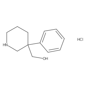 (3-Phenylpiperidin-3-yl)methanol hydrochloride Structure