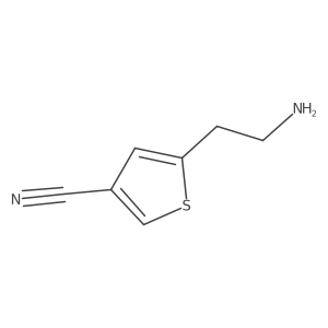 5-(2-Aminoethyl)thiophene-3-carbonitrile Structure