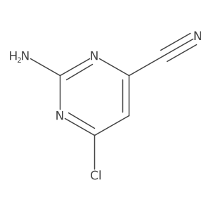 2-Amino-6-chloropyrimidine-4-carbonitrile Structure