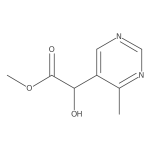 Methyl 2-hydroxy-2-(4-methylpyrimidin-5-yl)acetate Structure