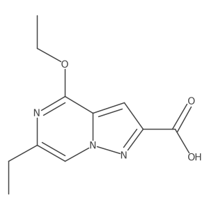 4-Ethoxy-6-ethylpyrazolo[1,5-a]pyrazine-2-carboxylic acid结构式