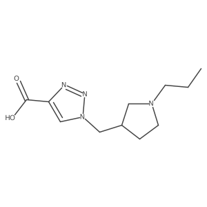 1-((1-propylpyrrolidin-3-yl)methyl)-1H-1,2,3-triazole-4-carboxylic acid Structure