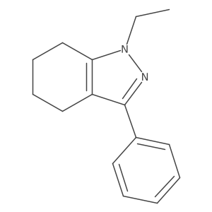 1-ethyl-3-phenyl-4,5,6,7-tetrahydro-1H-indazole结构式