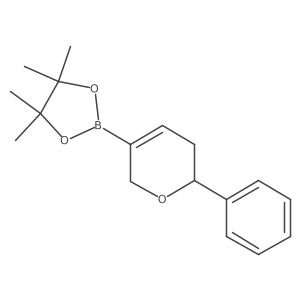 4,4,5,5-tetramethyl-2-(2-phenyl-3,6-dihydro-2H-pyran-5-yl)-1,3,2-dioxaborolane Structure