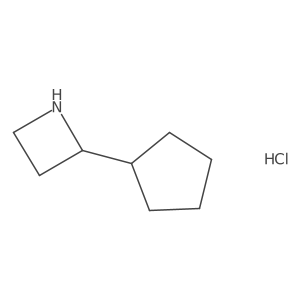 2-Cyclopentylazetidine hydrochloride结构式