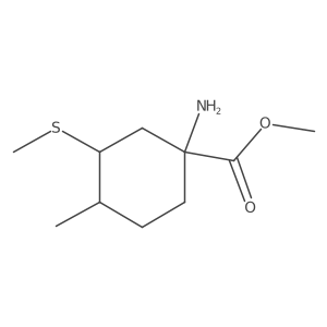 Methyl 1-amino-4-methyl-3-(methylsulfanyl)cyclohexane-1-carboxylate Structure