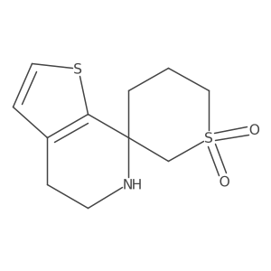 5',6'-dihydro-4'H-spiro[1lambda6-thiane-3,7'-thieno[2,3-c]pyridine]-1,1-dione结构式