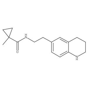 1-methyl-N-[2-(1,2,3,4-tetrahydroquinolin-6-yl)ethyl]cyclopropane-1-carboxamide Structure