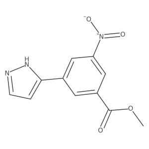 methyl 3-nitro-5-(1H-pyrazol-3-yl)benzoate Structure