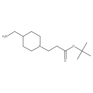 Tert-butyl 3-[4-(aminomethyl)piperidin-1-yl]propanoate Structure