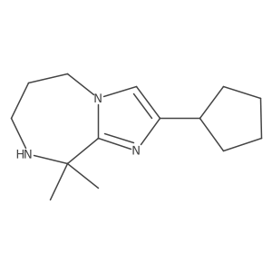 2-cyclopentyl-9,9-dimethyl-5H,6H,7H,8H,9H-imidazo[1,2-a][1,4]diazepine Structure