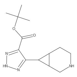 tert-butyl 5-{3-azabicyclo[4.1.0]heptan-7-yl}-1H-1,2,3-triazole-4-carboxylate Structure