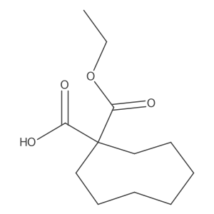1-(Ethoxycarbonyl)cyclooctane-1-carboxylic acid结构式