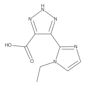 5-(1-ethyl-1H-imidazol-2-yl)-1H-1,2,3-triazole-4-carboxylic acid结构式