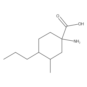 1-Amino-3-methyl-4-propylcyclohexane-1-carboxylic acid结构式