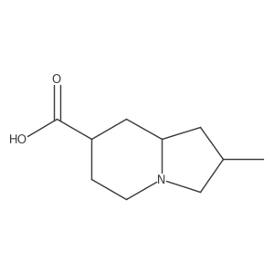 2-Methyl-octahydroindolizine-7-carboxylic acid Structure