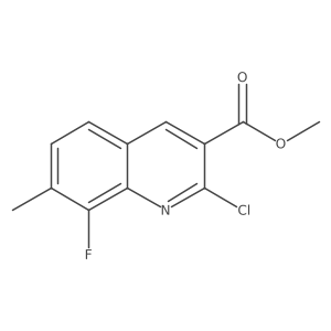 Methyl 2-chloro-8-fluoro-7-methylquinoline-3-carboxylate Structure