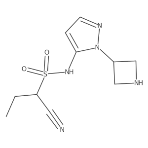 N-[1-(azetidin-3-yl)-1H-pyrazol-5-yl]-1-cyanopropane-1-sulfonamide Structure