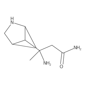 3-Amino-3-{2-azabicyclo[2.1.1]hexan-5-yl}butanamide Structure