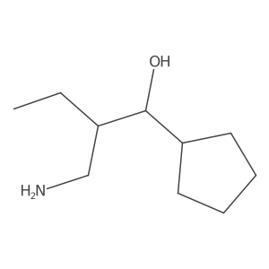 2-(Aminomethyl)-1-cyclopentylbutan-1-ol结构式