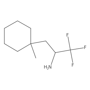 1,1,1-Trifluoro-3-(1-methylcyclohexyl)propan-2-amine结构式