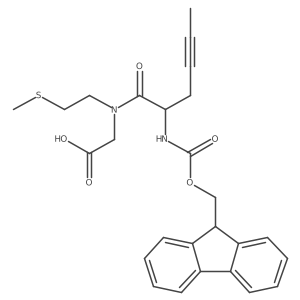 2-[2-({[(9H-fluoren-9-yl)methoxy]carbonyl}amino)-N-[2-(methylsulfanyl)ethyl]hex-4-ynamido]acetic acid结构式