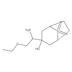 3-(1-Amino-2-ethoxyethyl)-3-hydroxy-8lambda6-thiabicyclo[3.2.1]octane-8,8-dione Structure