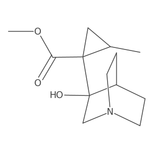 Methyl 1-{3-hydroxy-1-azabicyclo[2.2.2]octan-3-yl}-2-methylcyclopropane-1-carboxylate结构式