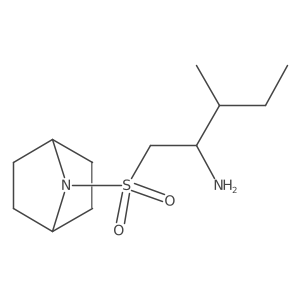 1-{7-Azabicyclo[2.2.1]heptane-7-sulfonyl}-3-methylpentan-2-amine结构式