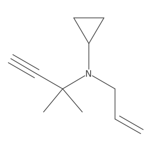 N-(2-methylbut-3-yn-2-yl)-N-(prop-2-en-1-yl)cyclopropanamine Structure