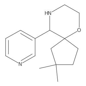 2,2-Dimethyl-10-(pyridin-3-yl)-6-oxa-9-azaspiro[4.5]decane Structure
