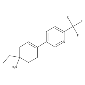 1-Ethyl-4-[6-(trifluoromethyl)pyridin-3-yl]cyclohex-3-en-1-amine Structure