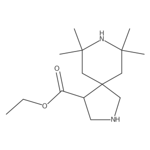 Ethyl 7,7,9,9-tetramethyl-2,8-diazaspiro[4.5]decane-4-carboxylate结构式