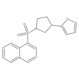 1-(1-naphthylsulfonyl)-3-(2-thienyl)pyrrolidine结构式