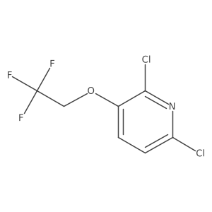 2,6-Dichloro-3-(2,2,2-trifluoroethoxy)pyridine结构式
