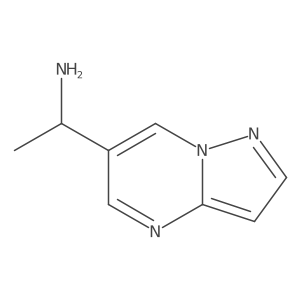 (1R)-1-{pyrazolo[1,5-a]pyrimidin-6-yl}ethan-1-amine结构式