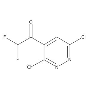 1-(3,6-Dichloropyridazin-4-yl)-2,2-difluoroethan-1-one Structure